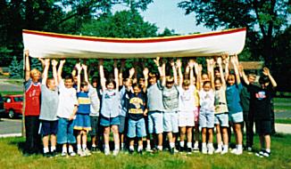 Phil's students build this SnowShoe Explorer 14 in 1995.  One of two each year.